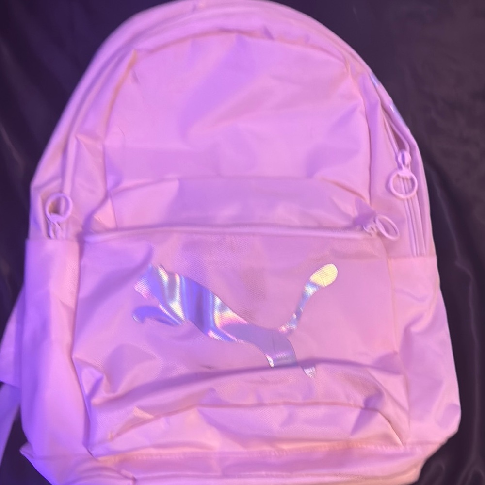 Puma Light Pink Backpack with Logo